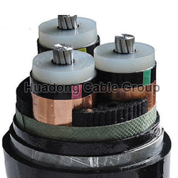 MV Aluminum Conductor 3 Core 120~ 630 qsmm XLPE Power Cable