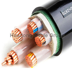 Copper 3x( 120~240 mm2)+2x70 mm2 XLPE Insulation Power Cable